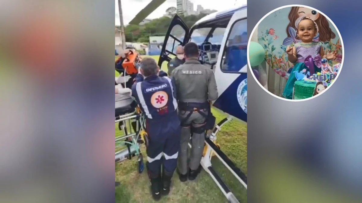 equipes do notaer tentando salvar criança que morreu afogada