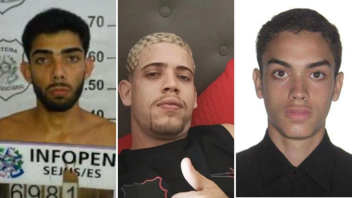 Gabriel Tadeu Santana Leite, conhecido como Paquetá, Igor Daniel dos Santos Rafasque, vulgo Gaspar, e Samuel Cararo de Paula, Secão, são procurados por um triplo homicídio na Serra