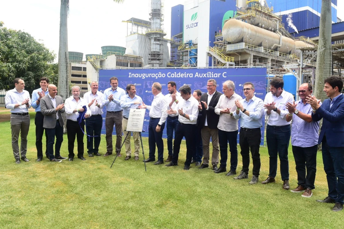 Inauguração da fábrica de tissue e caldeira na Suzano por Carlos Alberto Silva