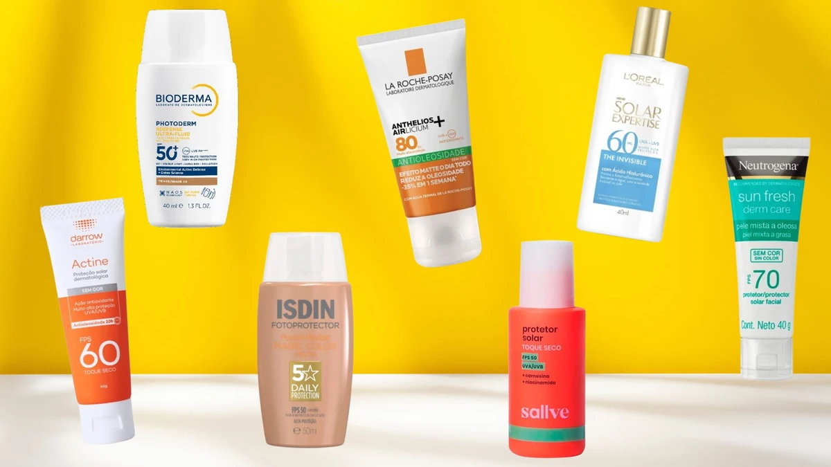 Uma seleção de protetores solares para comprar com desconto