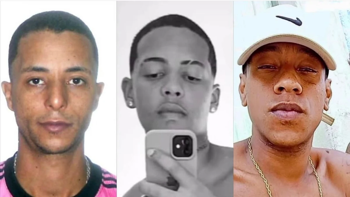 Marcelo Henrique dos Santos Silva, 35 anos, que levou oito tiros; Tiago Azevedo, 22, com um disparo na cabeça; e Marcos Vinícius de Souza Rodrigues, 18, atingido por cinco balas.
