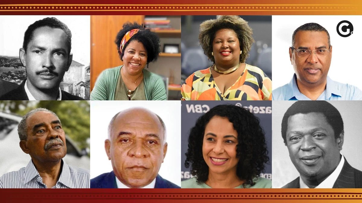 Políticos negros no Espírito Santo, de ontem e de hoje: Mário Gurgel, Jack Rocha, Ana Paula Rocha, Roberto Carlos, Albuíno Azeredo, Aloízio Santos, Camila Valadão e Nilton Gomes