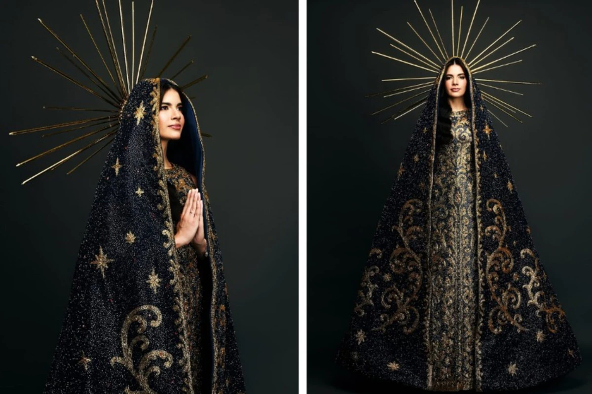 Maria Gabriela Lacerda se apresentou no Miss Universe usando traje que faz referências à Nossa Senhora Aparecida