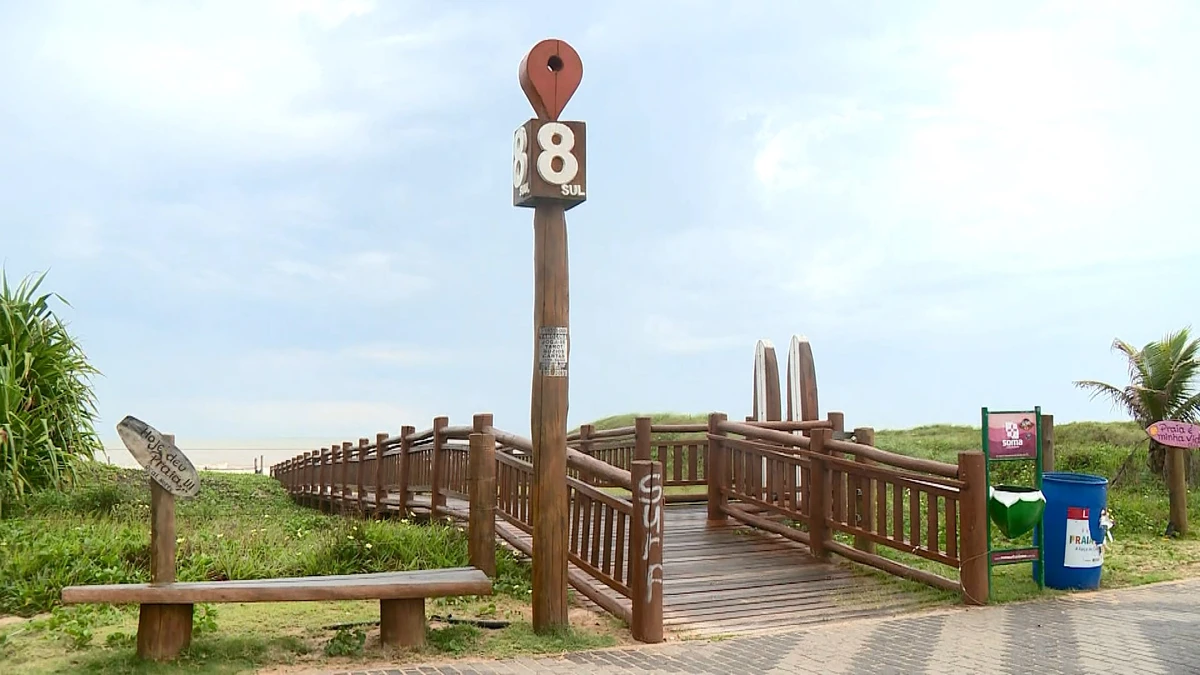 Ponto 8 na Praia de Guriri, em São Mateus
