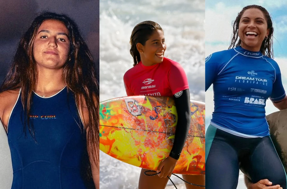 Sophia Medina, Aninha Dagostini e Tainá Hinckel vão competir a QS da WSL