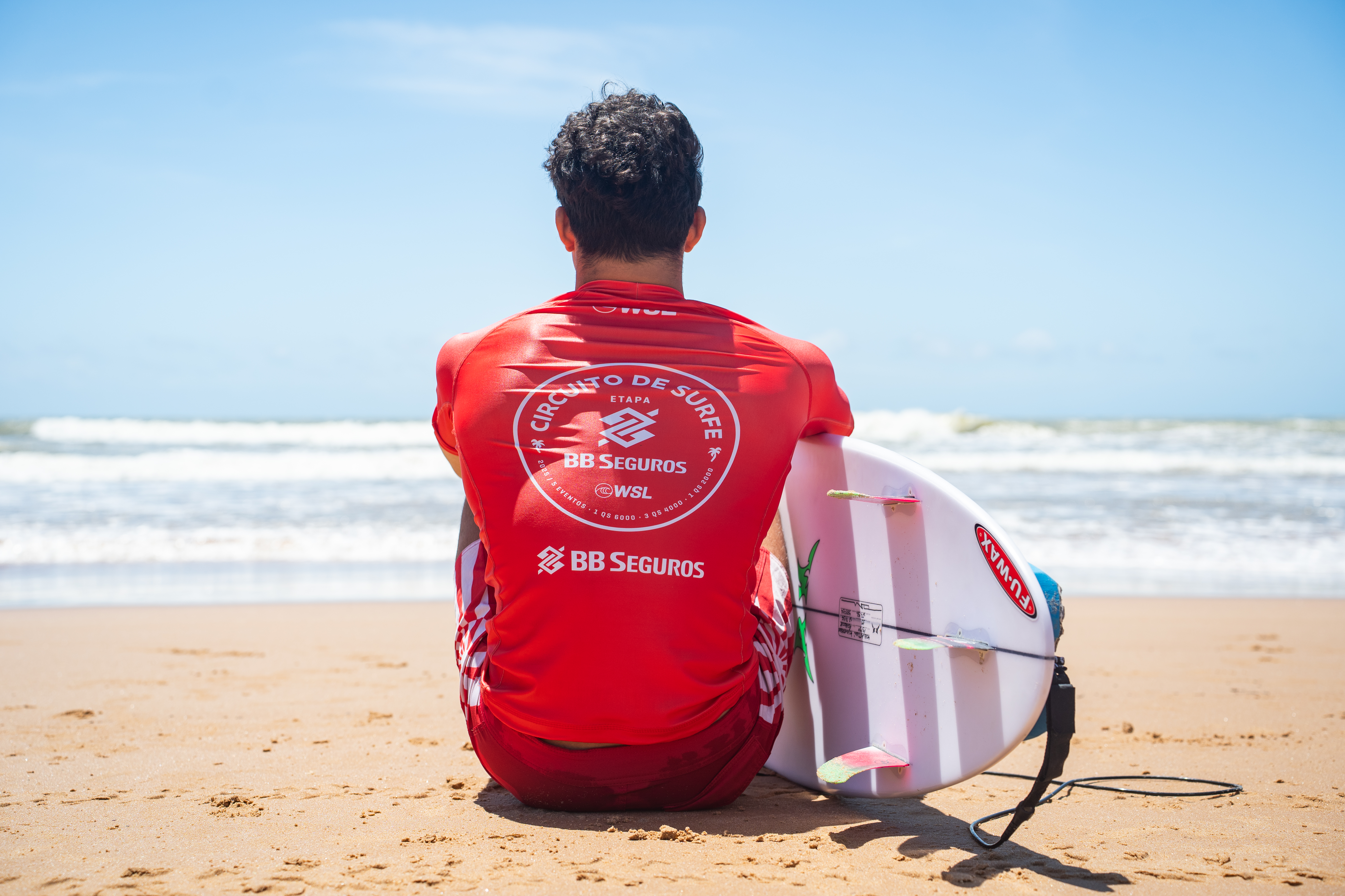 Kallebe Kymerson no primeiro dia de competição do Circuito Banco do Brasil de Surfe - Etapa BB Seguros - Guarapari/ES