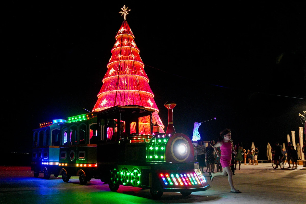 Decoração de Natal na Ilha das Caieiras