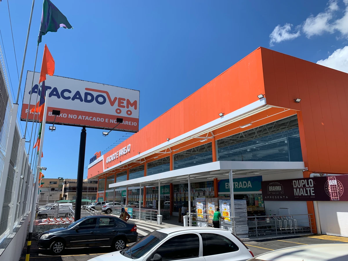 Fachada do Atacado Vem, em Guarapari