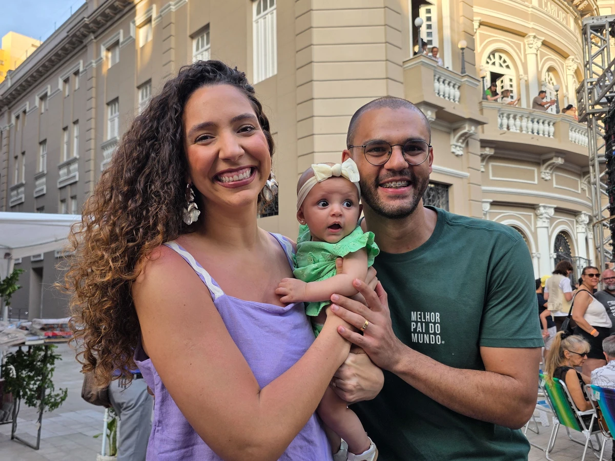 Karla Coser, Maria Vitoria e Gustavo Alves