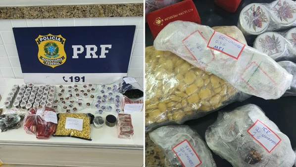 Carro danificado e se deslocando com dificuldade na BR 101, em Itapemirim, chamou a atenção da Polícia Rodoviária Federal