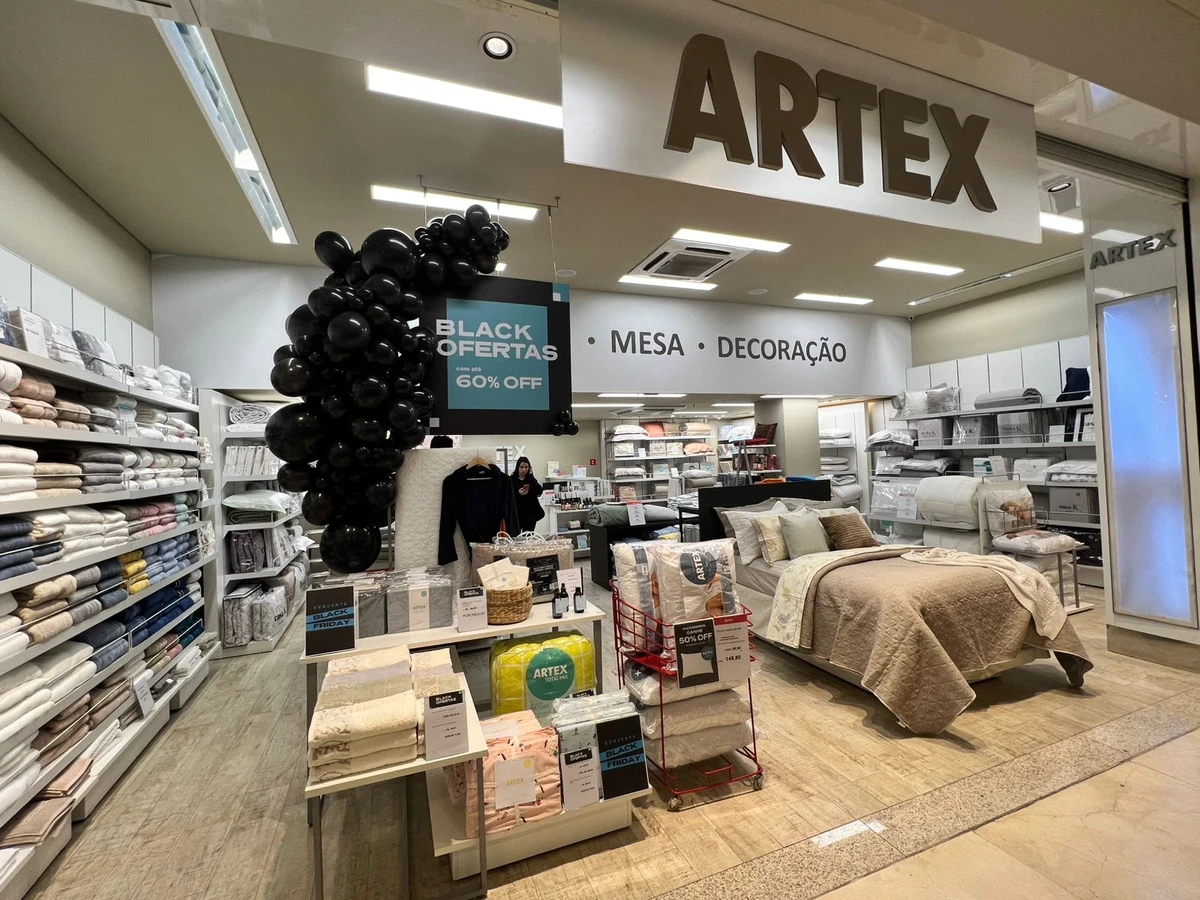 Artex: até 60% de desconto em itens selecionados.