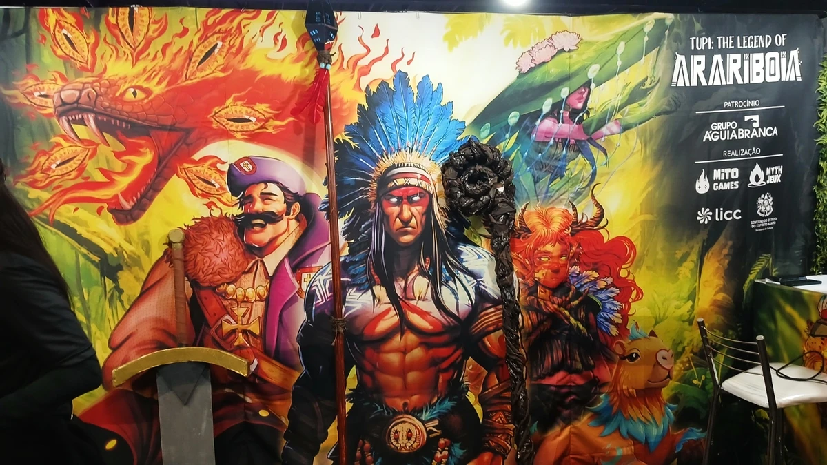 Estande da Mito Games na Brasil Game Show 2025, realizado em São Paulo