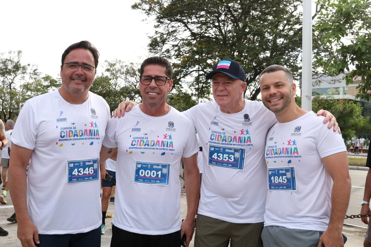 Francisco Berdeal, Marcelo Santos, Renato Casagrande e o prefeito de Viana Wanderson Bueno