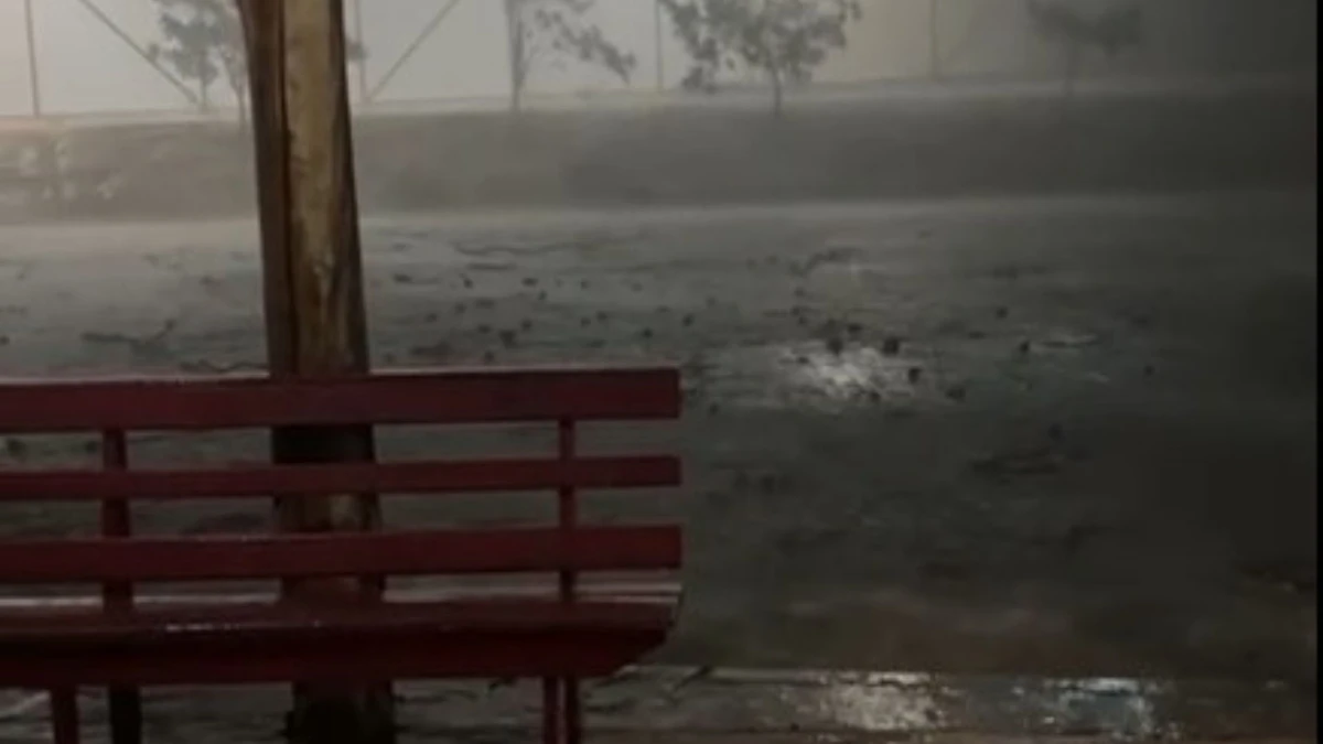 Chuva intensa é registrada em Pancas por Reprodução | Leitor AG