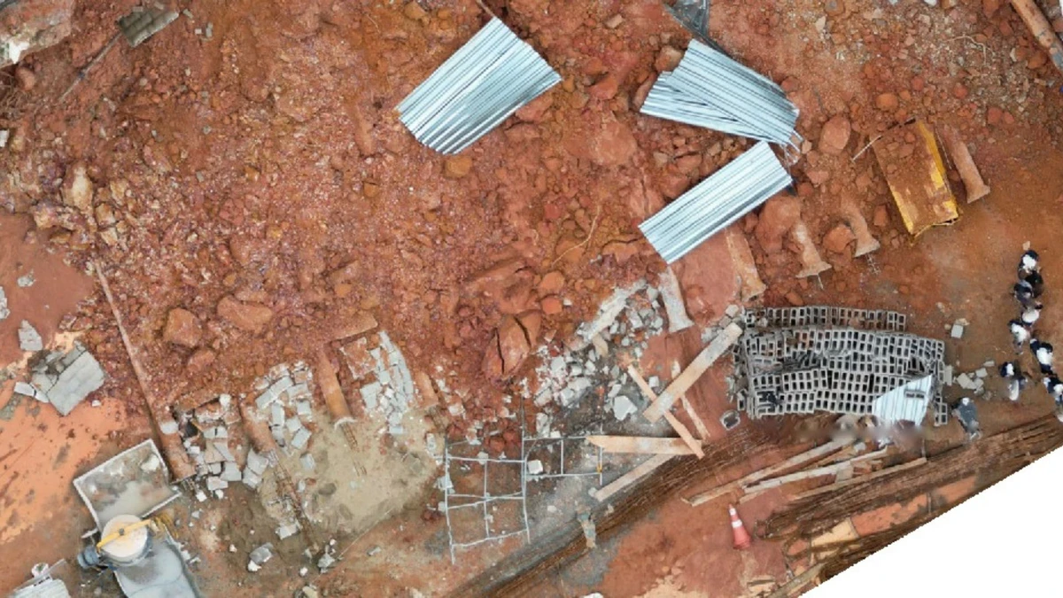 Crea-ES fiscalizou local onde muro desabou em Piúma, no Litoral Sul do ES