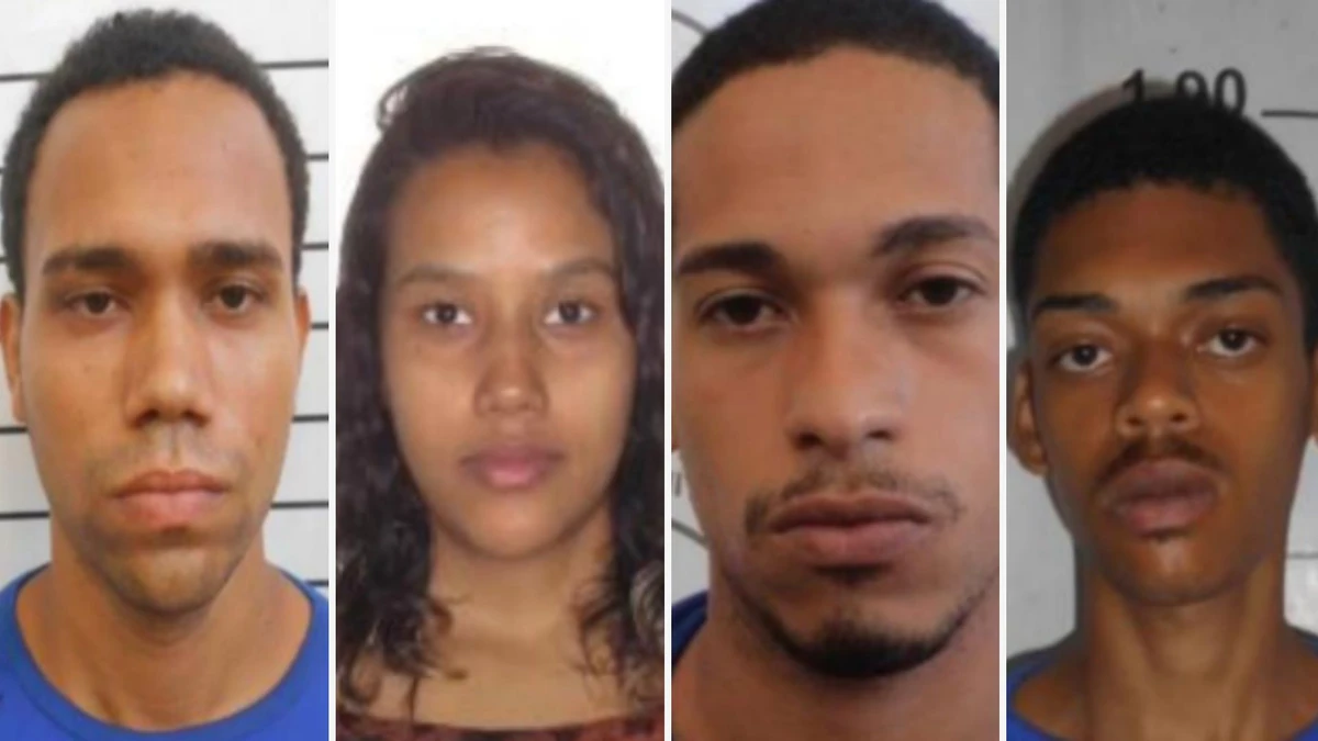 João Manoel Xavier Fraga, 30 anos, Karoline Dias do Espírito Santo, 29, Pedro Henrique de Jesus Santos, 28, e gor Santos de Souza, 23, foram presos por suspeita de integrarem o PCV.