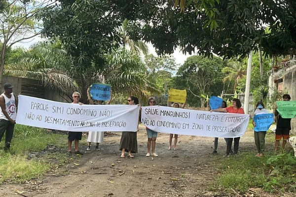 Moradores de Manguinhos contestam desmatamento em área do bairro