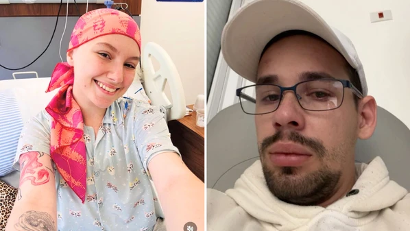 Lucas Borbas, marido da influenciadora Isabel Veloso, gravou um vídeo chorando pedindo orações para a esposa que está na UTI