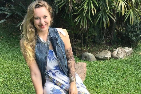 A brasileira Luisa Janssen Harger da Silva, que sofreu um acidente no trem de NY