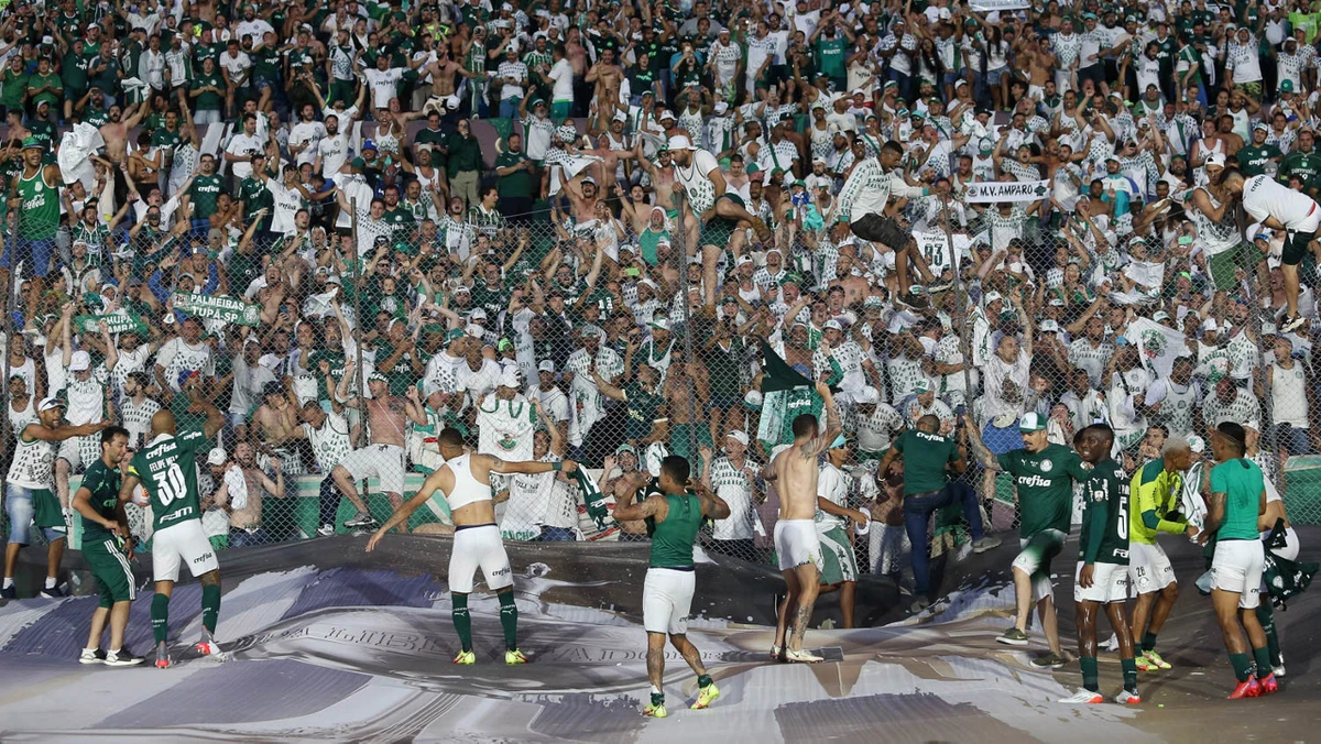 Comemorações da SE Palmeiras pela conquista da Copa Libertadores 2021