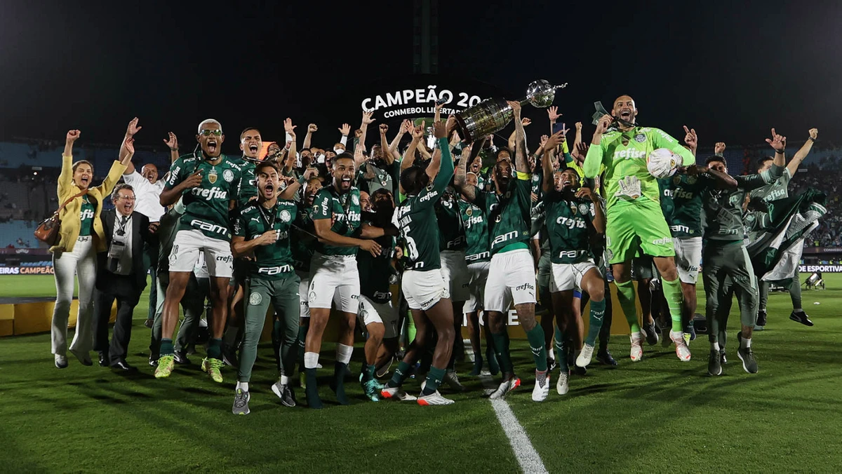 Comemorações da SE Palmeiras pela conquista da Copa Libertadores 2021