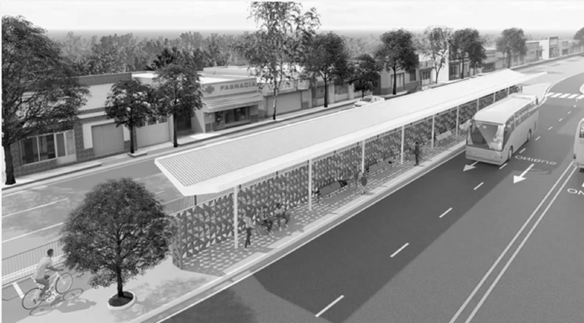 Projeção de corredor exclusivo de ônibus na Avenida Carlos Lindenberg, em Vila Velha