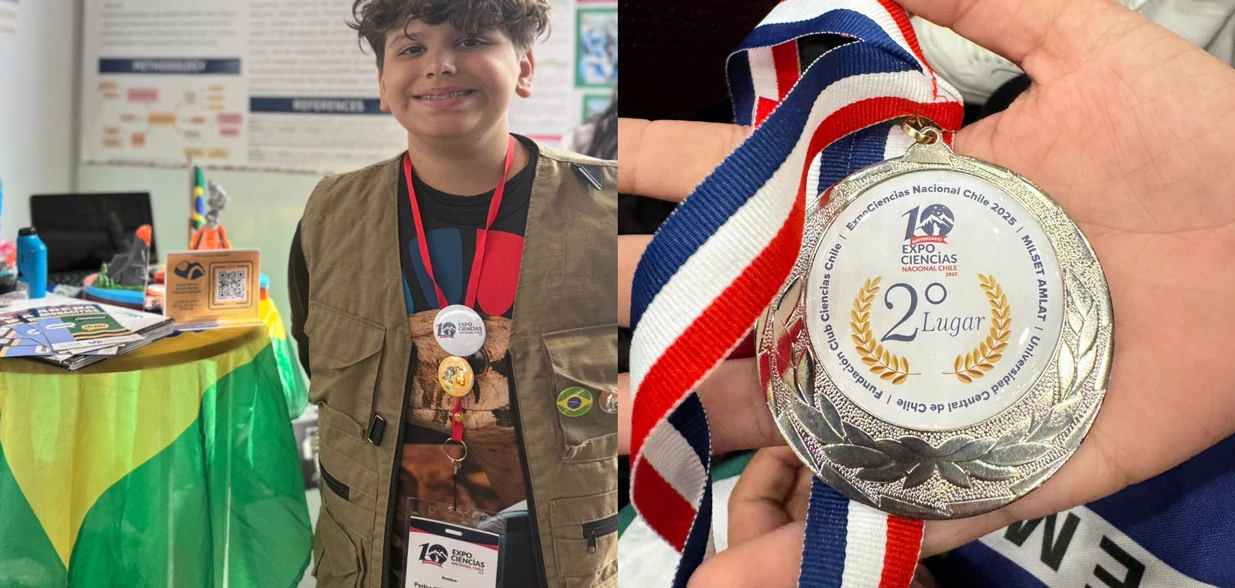 Pedro Henrique Uliana, que apareceu em A Gazeta em setembro, representou o Brasil com projeto sobre areia monazítica