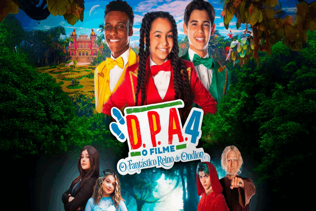 Em “D.P.A. 4 – O Fantástico Reino de Ondion”, Mel e Zeca atravessam um portal mágico para resgatar Max em um reino cheio de mistérios (Imagem: Reprodução digital | PARIS FILMES)