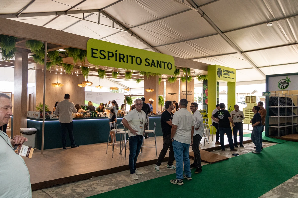 Estante do Espírito Santo na Feira Internacional do Café Conilon