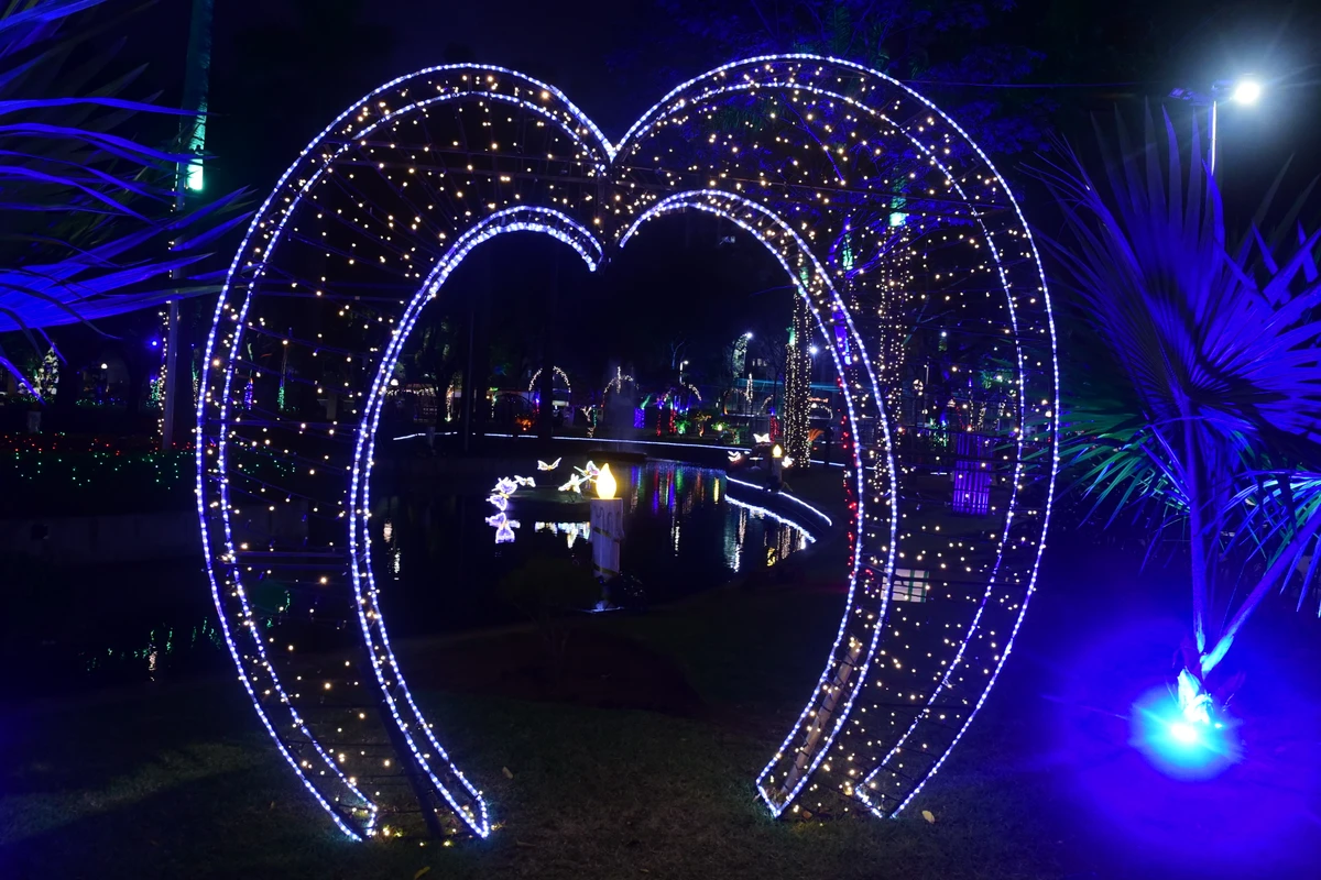 Iluminação de Natal no Parque Moscoso por Carlos Alberto Silva