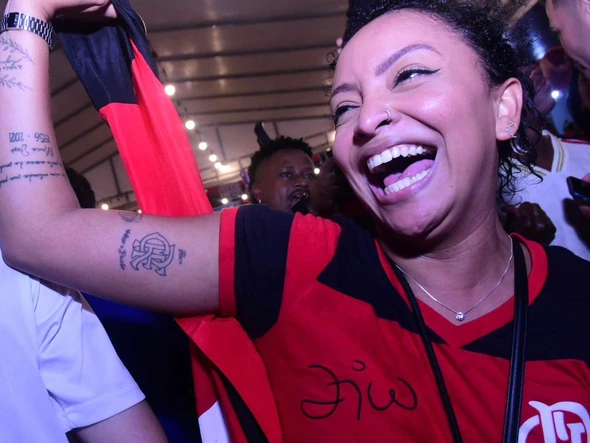 Torcida do Flamengo no ES faz a festa com o título da Libertadores por Carlos Alberto Silva/A Gazeta