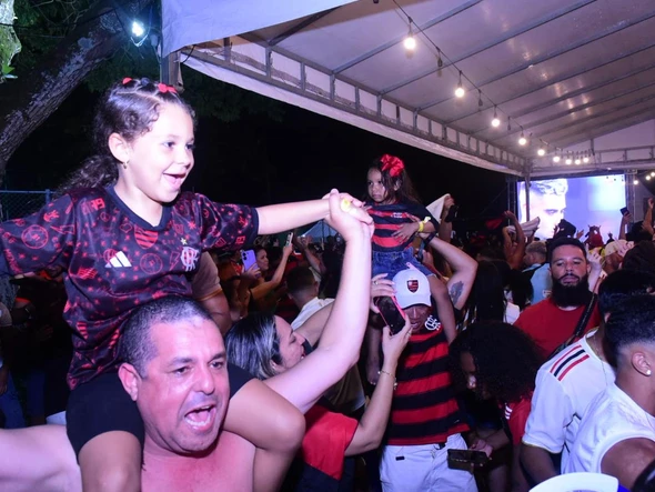 Torcida do Flamengo no ES faz a festa com o título da Libertadores por Carlos Alberto Silva/A Gazeta