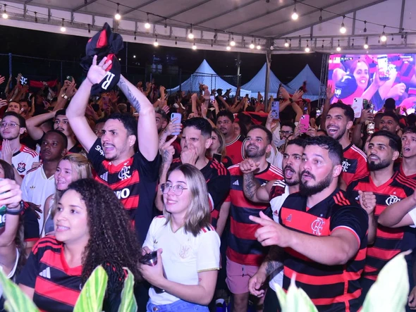 Torcida do Flamengo no ES faz a festa com o título da Libertadores por Carlos Alberto Silva/A Gazeta