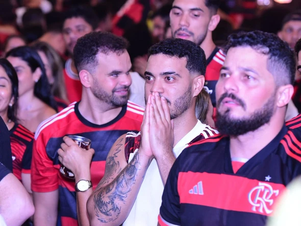 Torcida do Flamengo no ES faz a festa com o título da Libertadores por Carlos Alberto Silva/A Gazeta