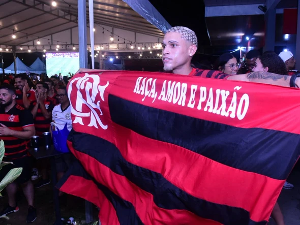 Torcida do Flamengo no ES faz a festa com o título da Libertadores por Carlos Alberto Silva/A Gazeta