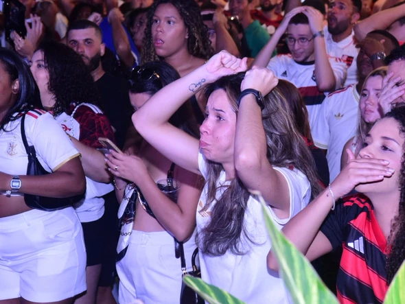 Torcida do Flamengo no ES faz a festa com o título da Libertadores por Carlos Alberto Silva/A Gazeta