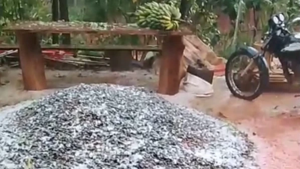 Pedras de granizo prejudicaram lavouras de café da região, mas não houve feridos nem destelhamento de casas