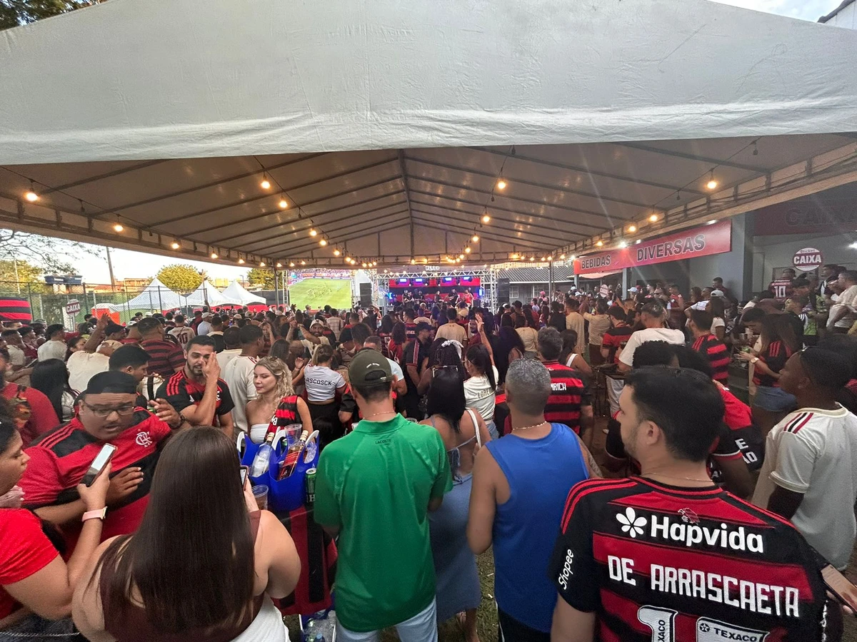 Flamenguistas se reúnem em bares da Grande Vitória por Vinícius Lima/A Gazeta