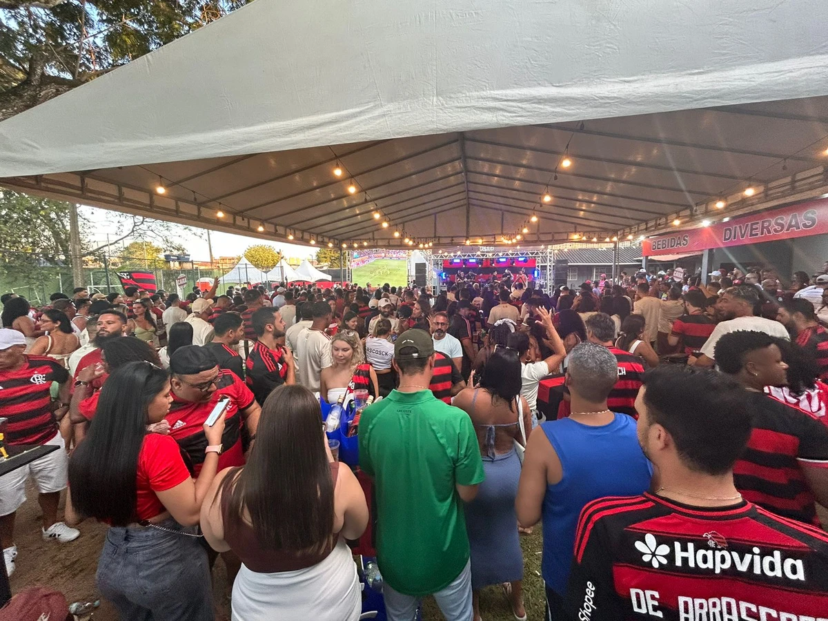 Flamenguistas se reúnem em bares da Grande Vitória por Vinícius Lima/A Gazeta
