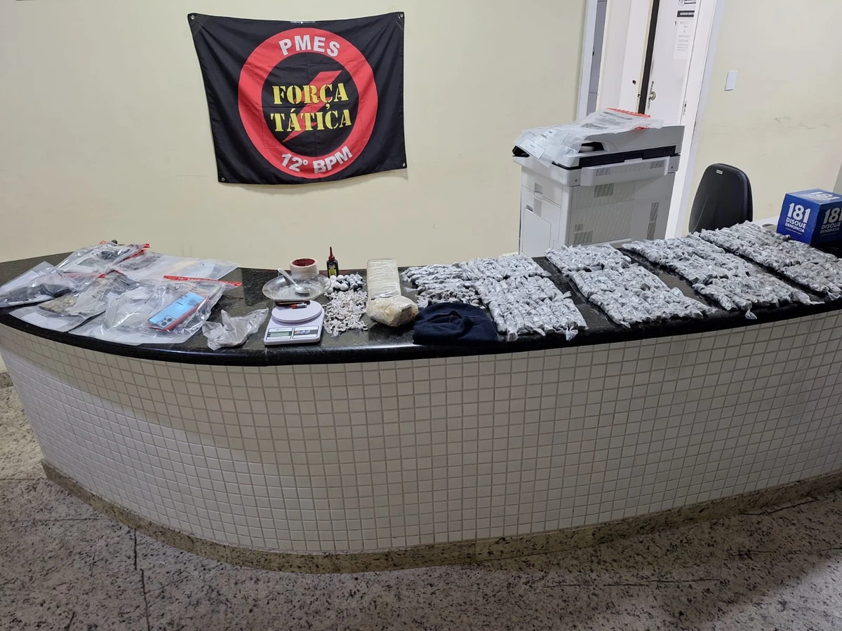 Materias apreendidos após confronto entre policiais e suspeitos