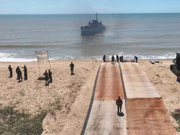 Marinha realiza operação militar com forças internacionais em Itaoca, em Itapemirim por Divulgação- Marinha do Brasil