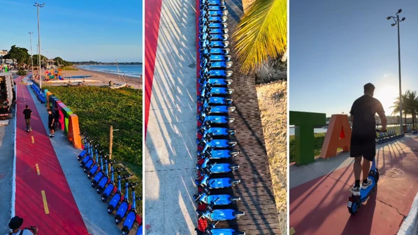 Serviço  ‘Anchieta vai de Bike’ começa a ser ofertado na orla, a partir desta terça-feira (2), para uso entre o Centro e a Ponta dos Castelhanos