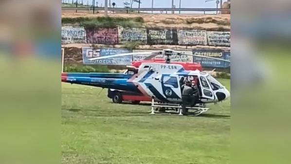 Menina foi levada pelo Núcleo de Operações e Transporte Aéreo (Notaer) para um hospital de referência em casos de queimaduras, na Grande Vitória