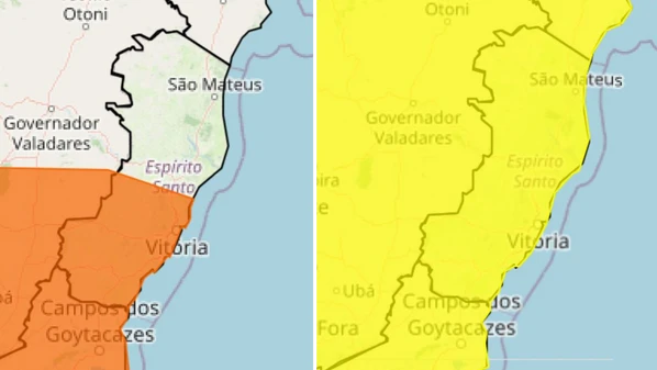 Avisos do Inmet informam sobre a possibilidade grande de chuvas volumosas, acompanhadas de ventos fortes e outros fenômenos; confira as regiões