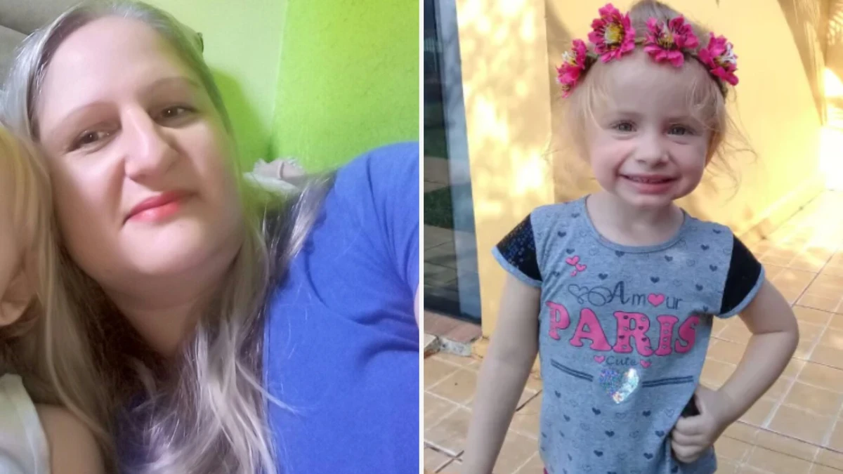 Carro em que Rosane Rocznieski e Emmanueli estavam teria invadido a contramão