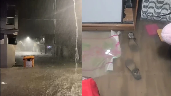 Volume de chuva é bastante expressivo para pouco intervalo de tempo; moradora de Barra do Riacho narra drama ao ter casa inundada