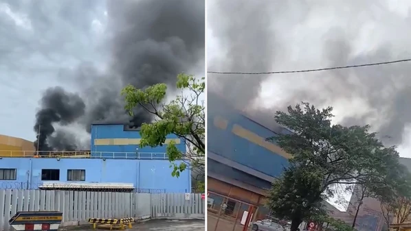 Empresa informou que a própria brigada extinguiu as chamas e que ninguém ficou ferido