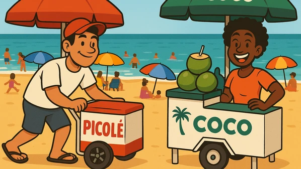 Indique aquele vendedor ou vendedora que tem carisma, criatividade e transforma seu momento na praia em uma experiência ainda melhor