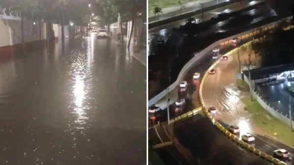 Apesar do volume, prefeitura afirma que não houve acionamento da Defesa Civil, nem registros de deslizamentos ou desabrigados na cidade