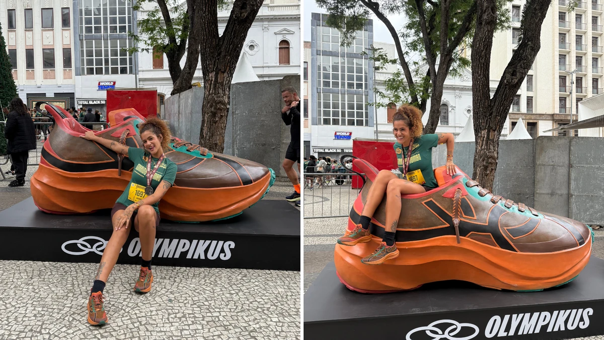 Amanda Lobos assinou o designer de um tênis da Olympikus